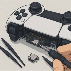 reparation connecteur USB C  manette ps5
